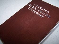 A STANDARD SWAHILI - ENGLISH DICTIONARY